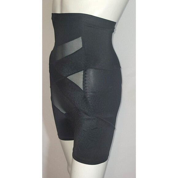 Black Breathable Compression High Waist Thigh Slimmer Shapewear Size M - Picture 3 of 9